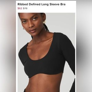 Alo Long Sleeve Bra top